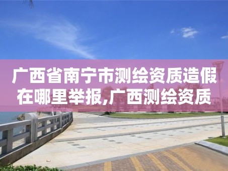 广西省南宁市测绘资质造假在哪里举报,广西测绘资质查询。