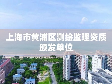上海市黄浦区测绘监理资质颁发单位