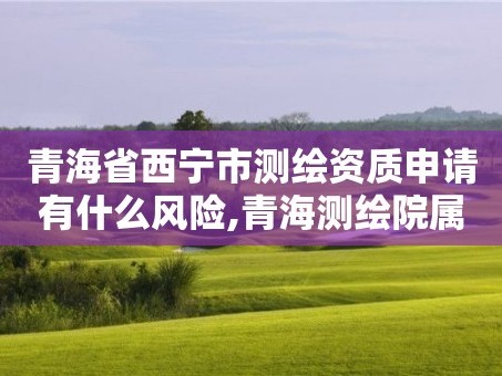 青海省西宁市测绘资质申请有什么风险,青海测绘院属于什么单位。