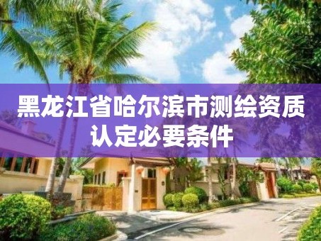 黑龙江省哈尔滨市测绘资质认定必要条件
