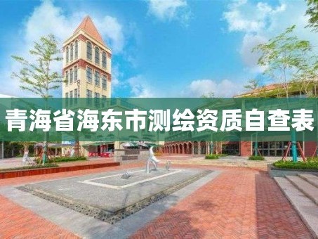 青海省海东市测绘资质自查表