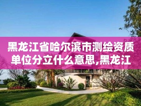 黑龙江省哈尔滨市测绘资质单位分立什么意思,黑龙江省测绘公司排名。
