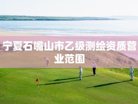 宁夏石嘴山市乙级测绘资质营业范围