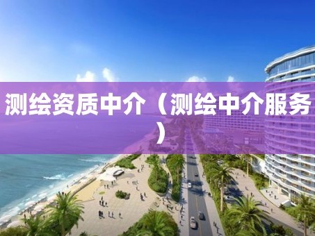 测绘资质中介（测绘中介服务）