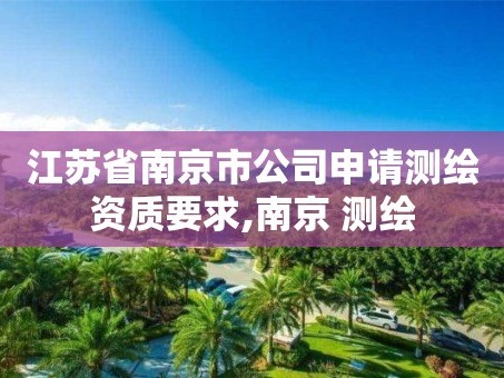江苏省南京市公司申请测绘资质要求,南京 测绘