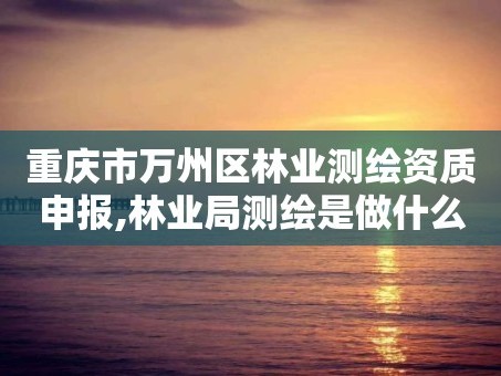 重庆市万州区林业测绘资质申报,林业局测绘是做什么的