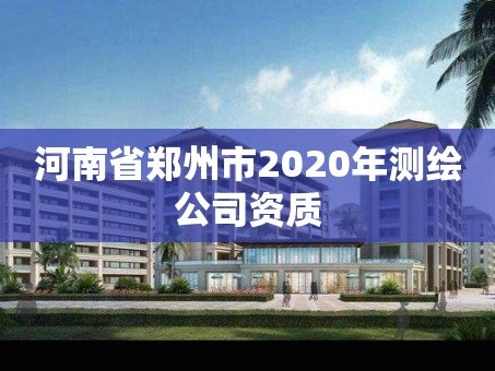 河南省郑州市2020年测绘公司资质