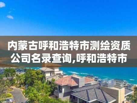 内蒙古呼和浩特市测绘资质公司名录查询,呼和浩特市测绘局地址。