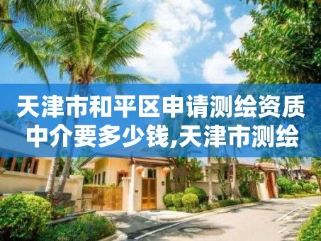 天津市和平区申请测绘资质中介要多少钱,天津市测绘院有限公司资质。