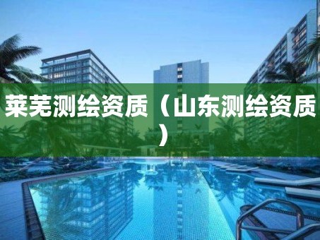 莱芜测绘资质（山东测绘资质）