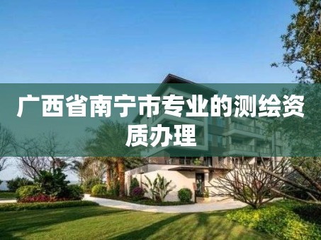 广西省南宁市专业的测绘资质办理