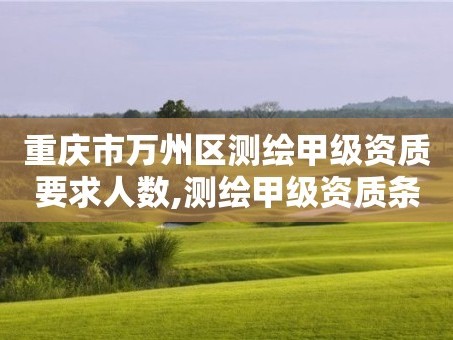 重庆市万州区测绘甲级资质要求人数,测绘甲级资质条件人数。