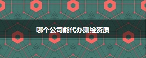 哪个公司能代办