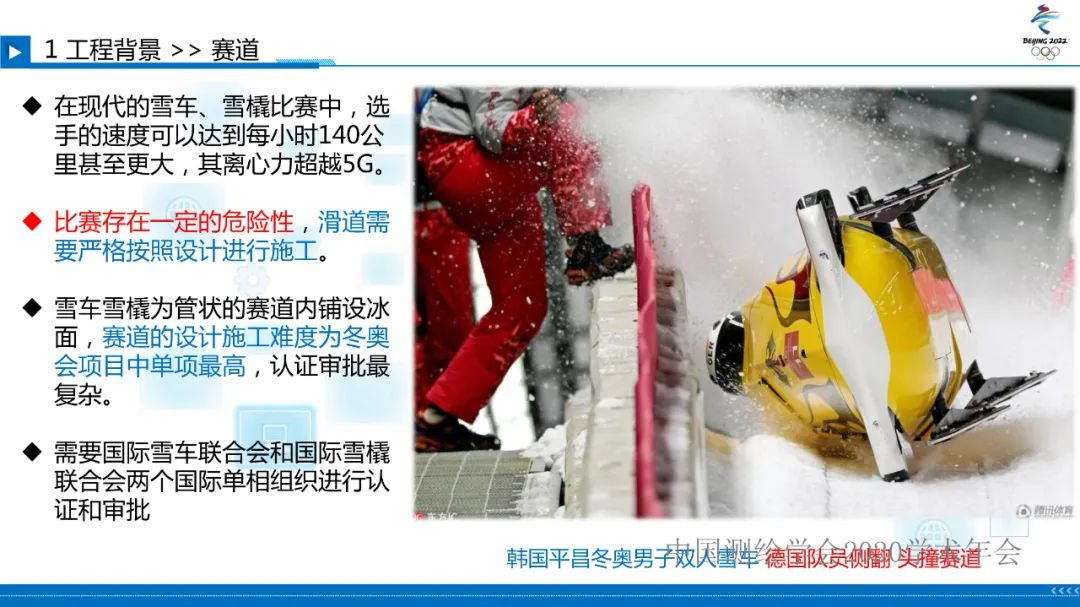 北京冬奥会国家雪车雪橇中心赛道检测