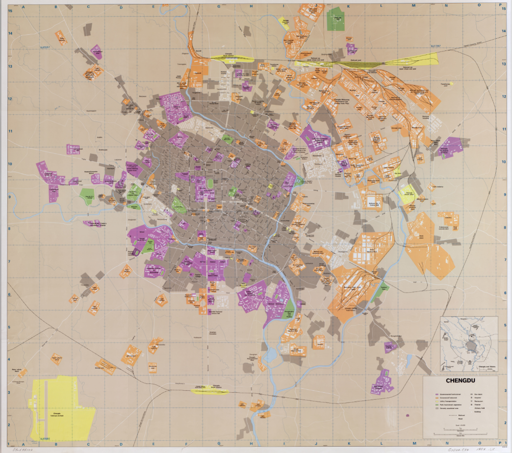 地图上的成都千年城建史 地图上的成都千年城建史