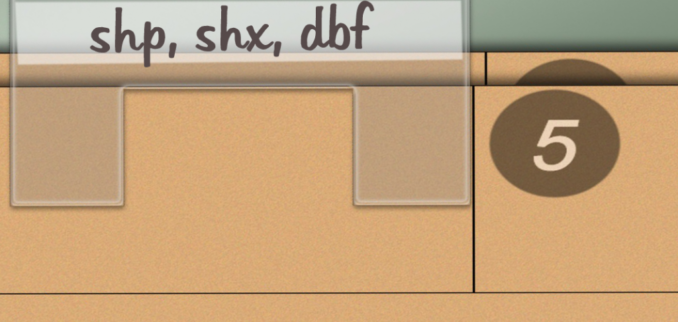 Arcgis Shapefile文件类型和扩展名