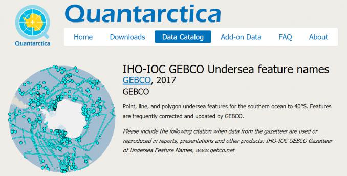 南极洲数据源：绘制南极