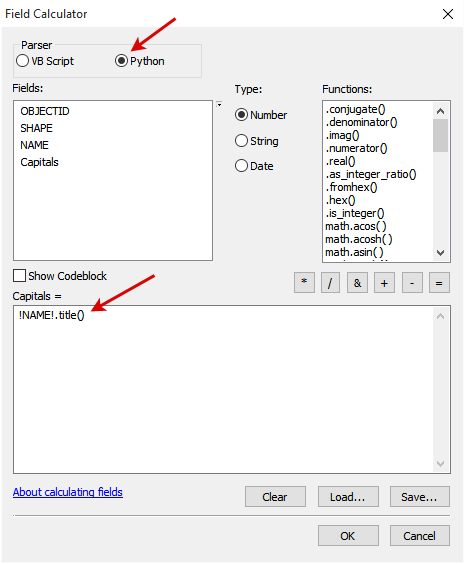 如何在Arcgis中使用python将字段中的第一个字母大写