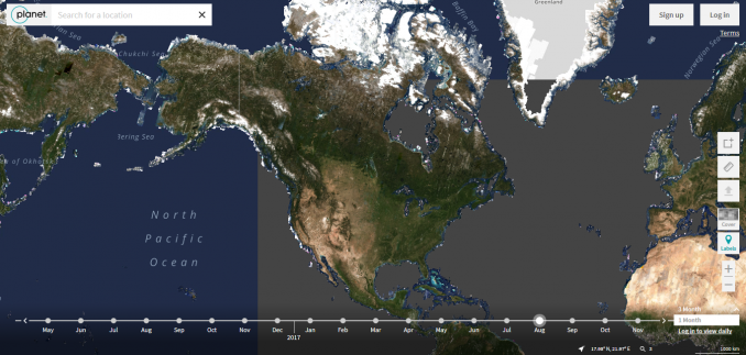行星实验室的图像：整个地球，每天