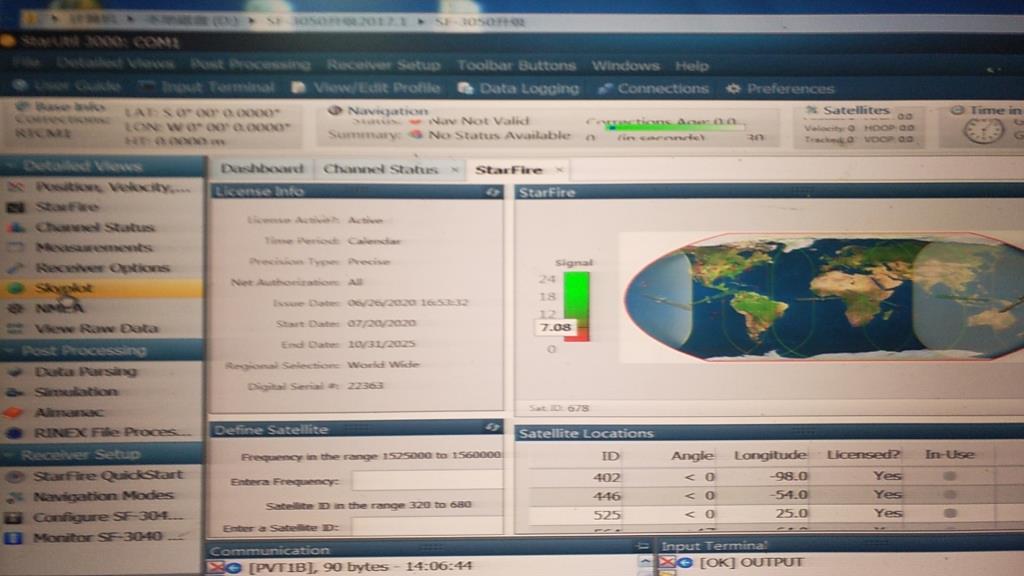 NavCom SF3050出现Nav Not Valid问题的原因终于找到了