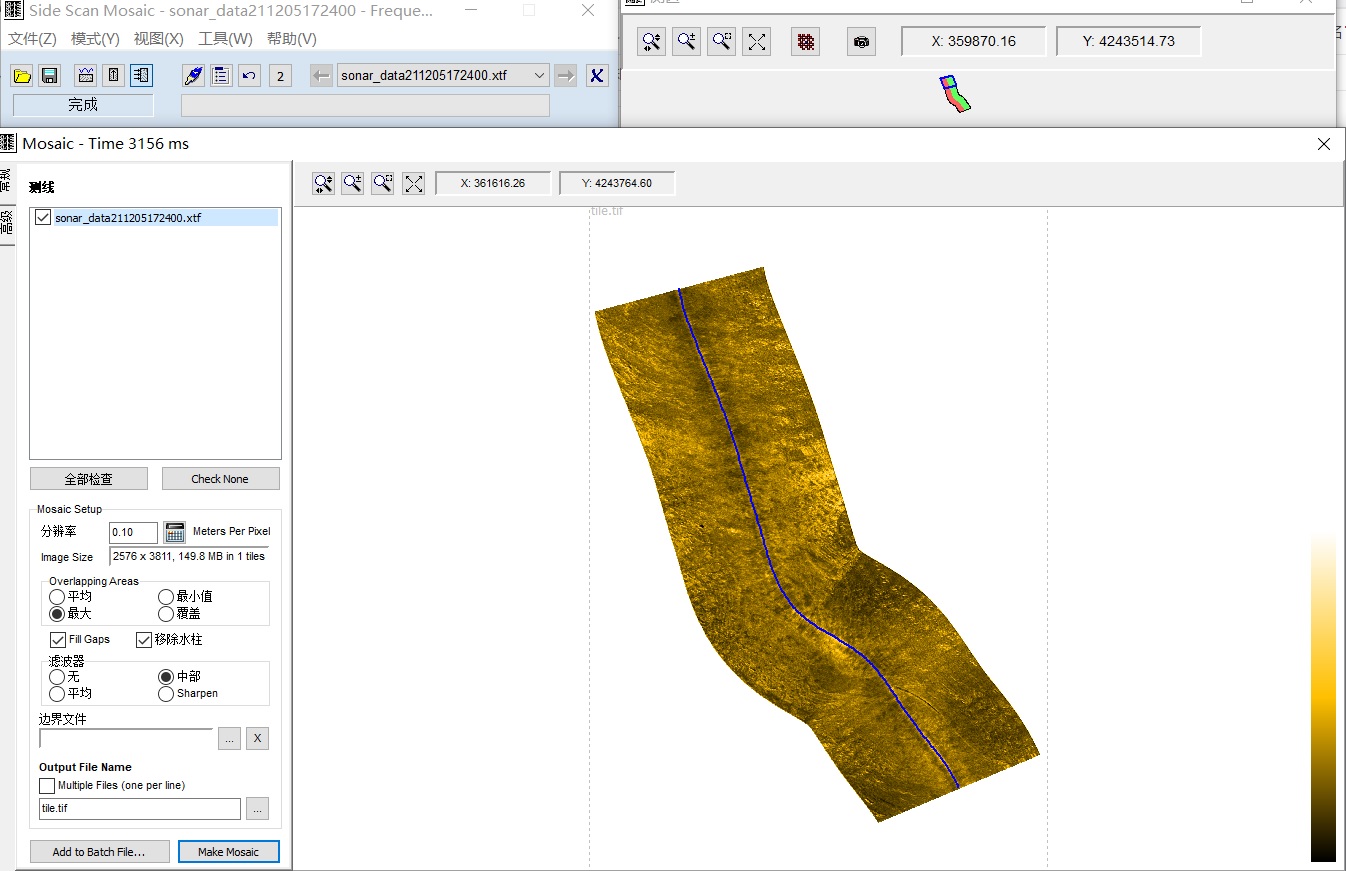 Hypack2018处理侧扫声呐资料