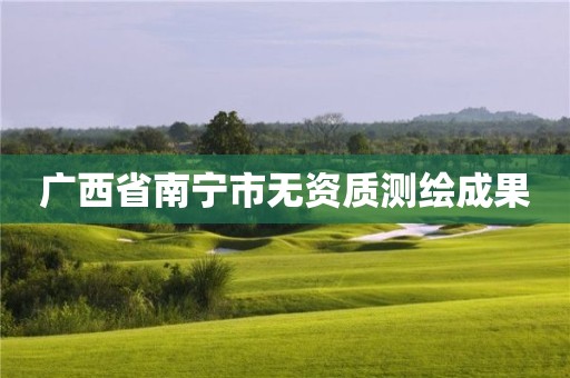 广西省南宁市无资质测绘成果