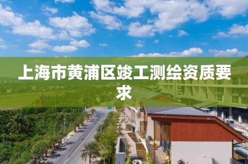 上海市黄浦区竣工测绘资质要求 上海市黄浦区竣工测绘资质要求