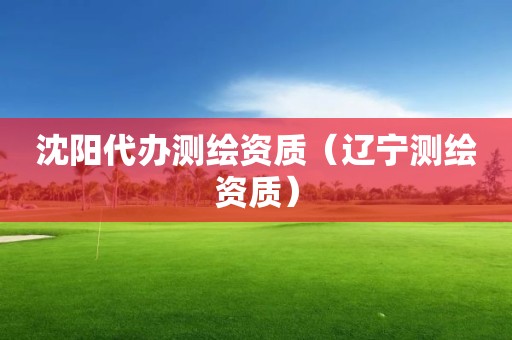 沈阳代办测绘资质（辽宁测绘资质）