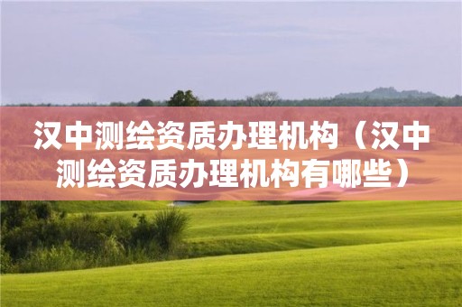 汉中测绘资质办理机构(汉中测绘资质办理机构有哪些)