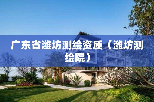 广东省潍坊测绘资质（潍坊测绘院）