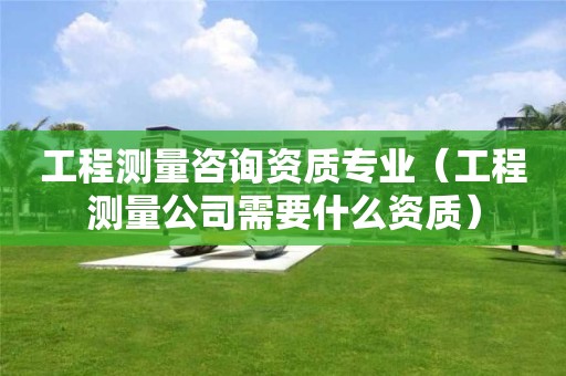 工程测量咨询资质专业（工程测量公司需要什么资质）