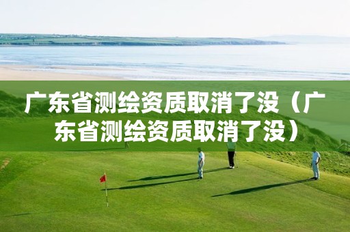 广东省测绘资质取消了没（广东省测绘资质取消了没）