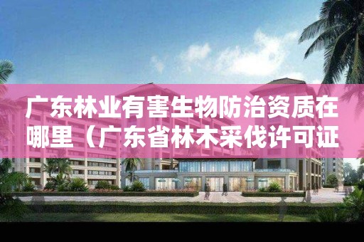 广东林业有害生物防治资质在哪里（广东省林木采伐许可证）