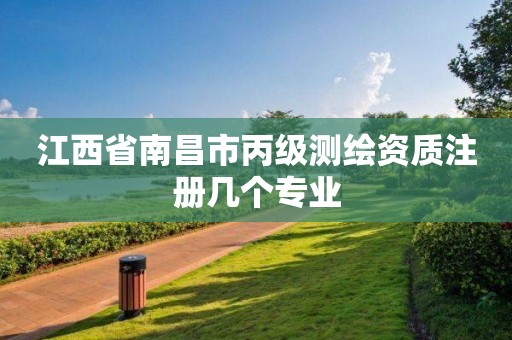 江西省南昌市丙级测绘资质注册几个专业