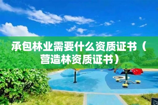 承包林业需要什么资质证书（营造林资质证书）