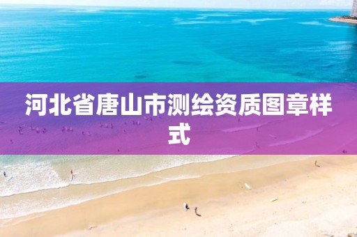 河北省唐山市测绘资质图章样式