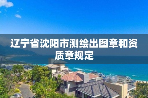 辽宁省沈阳市测绘出图章和资质章规定