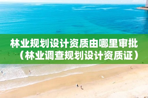 林业规划设计资质由哪里审批（林业调查规划设计资质证）