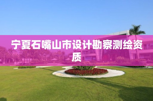 宁夏石嘴山市设计勘察测绘资质