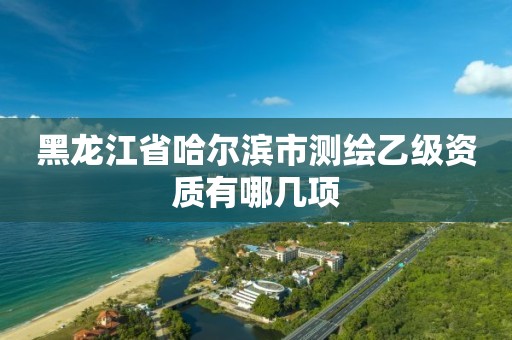 黑龙江省哈尔滨市测绘乙级资质有哪几项