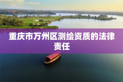 重庆市万州区测绘资质的法律责任
