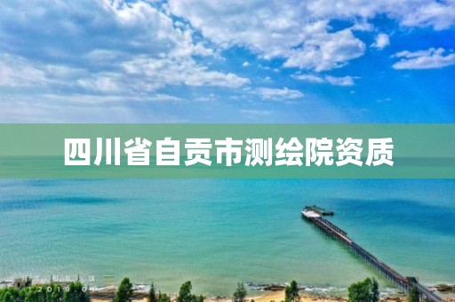 四川省自贡市测绘院资质