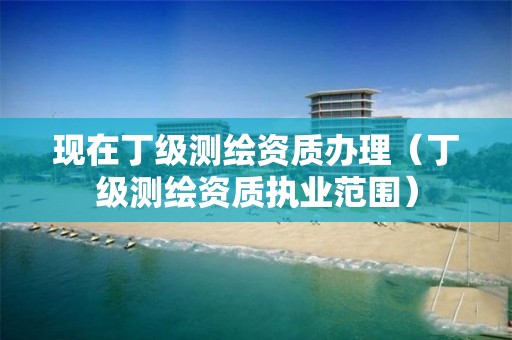 现在丁级测绘资质办理（丁级测绘资质执业范围）