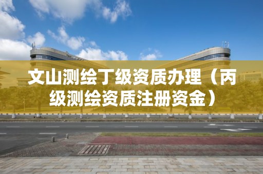 文山测绘丁级资质办理（丙级测绘资质注册资金）