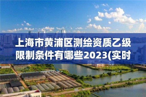 上海市黄浦区测绘资质乙级限制条件有哪些2023(实时/更新中) 上海市黄浦区测绘资质乙级限制条件有哪些2023(实时/更新中)