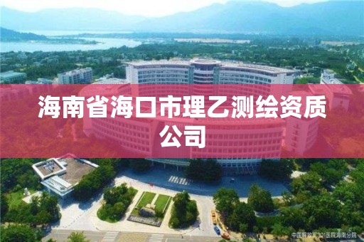 海南省海口市理乙测绘资质公司