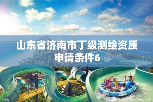 山东省济南市丁级测绘资质申请条件6
