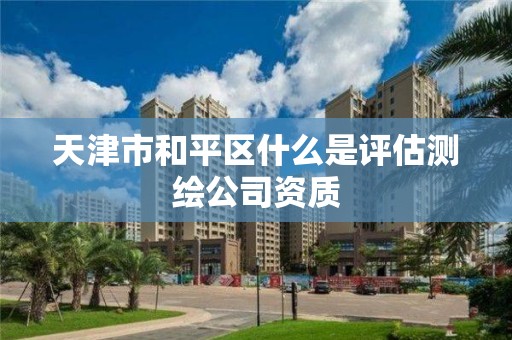 天津市和平区什么是评估测绘公司资质