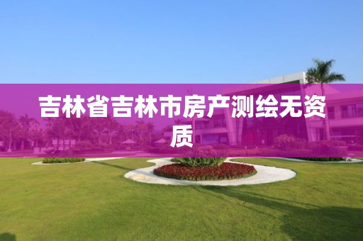 吉林省吉林市房产测绘无资质