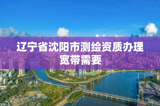 辽宁省沈阳市测绘资质办理宽带需要